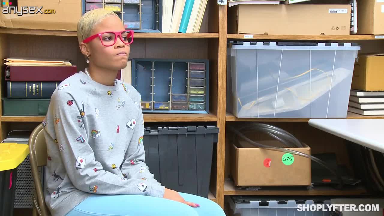 Pretty Slim Ebony Shoplifter Becomes a Temporary Sex-slave For a Perv Security Officer To Get Free Free Porn Videos | ePornAny.