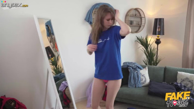 Horny bitch is really impressed how his cock is so big