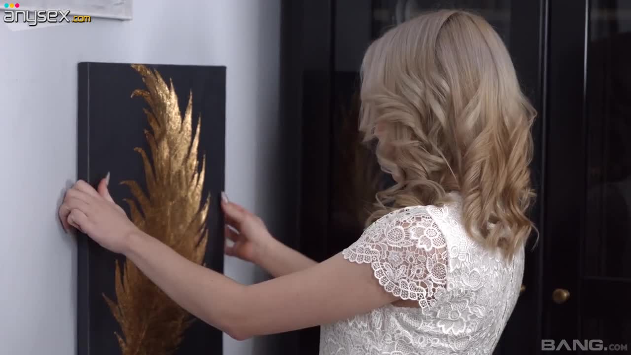 Charming blond angel lands long white inches down her precious honeypot Free Porn Videos | ePornAny.