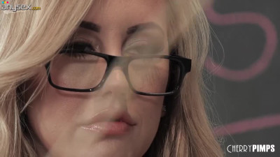 Curvy blonde teacher gets fucked with passion by her student eight in the classroom