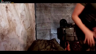Military lesbians play with themselves online to collect some cash