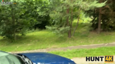 Gorgeous brunette with small nice tits gets fucked outdoor in front of her step mom