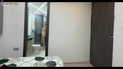 Pretty Latina Dumpling  Catches Her Step-bro Jerking Off On Her In the Shower & Grants Him Hot Sex
