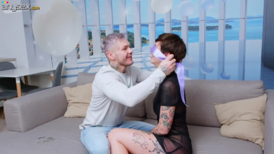 Slim Brunette Babe Gets Gangbanged, DP-ed, Spit-roasted & Fucked Up To Squirting On Her Birthday