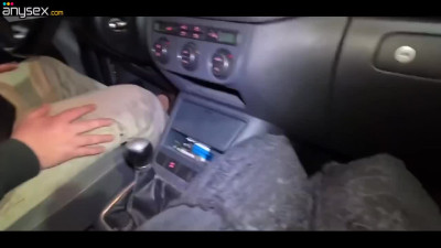 German wife was fucked on a road for money while her cuckold husband was in a car