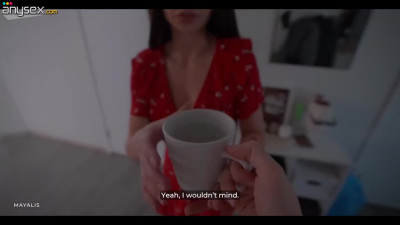 Teen Russian cheats on her BF with her friend and eats a cumshot