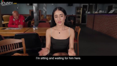 Cheating latina is having a hot fuck with a big cock stranger behind her bf's back
