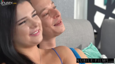 Alluring Slim Brunette Cutie Indulges In Sensual Love Making With Her BF On the First Date