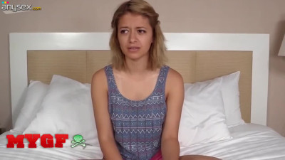 Slim Small-titted Blonde Cutie Izzy Bell Gets Her Face Jizzed After Rounds Of Intense Pussy Pounding