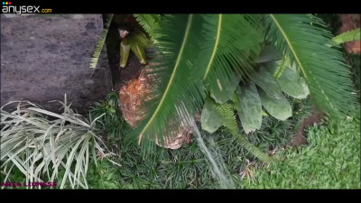 Lucky Gardener fucks Russian slut in pov